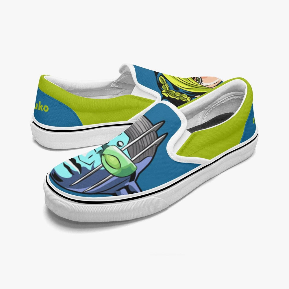 JoJo's Bizarre Adventure Jolyne Kujo Slip Ons Anime Shoes _ JoJo's Bizarre Adventure _ Ayuko