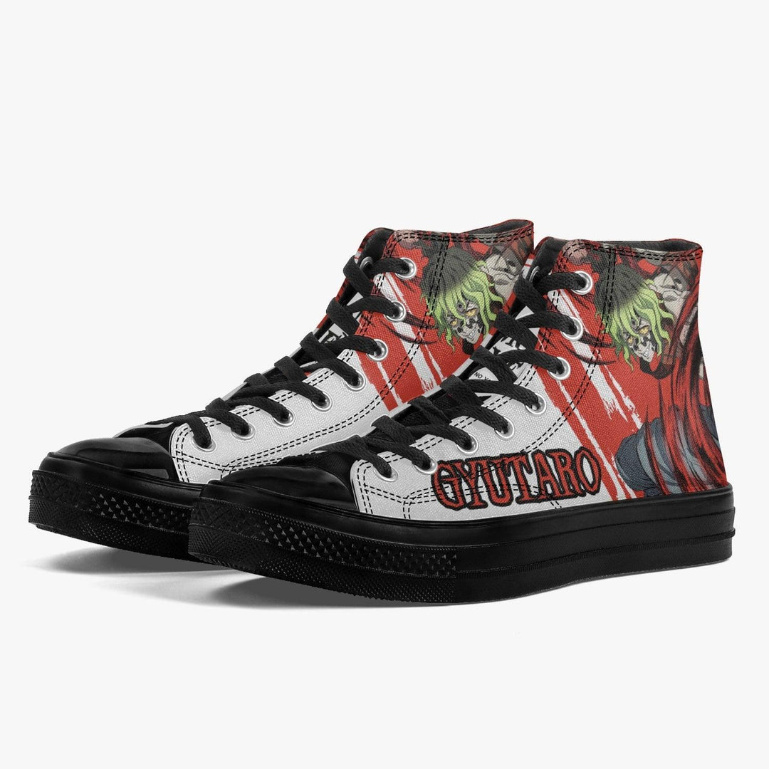 Demon Slayer Gyutaro A-Star High Anime Shoes _ Demon Slayer _ Ayuko