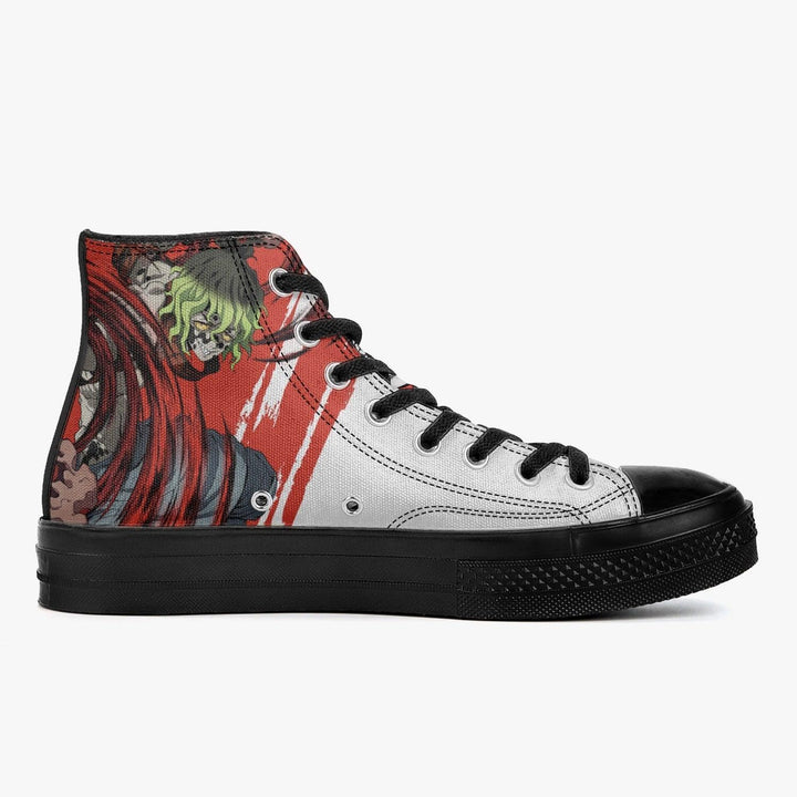 Demon Slayer Gyutaro A-Star High Anime Shoes _ Demon Slayer _ Ayuko