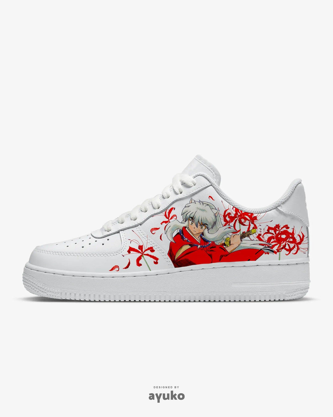 Inuyasha Red Spider Lily Air F1 Anime Shoes _ Inuyasha _ Ayuko