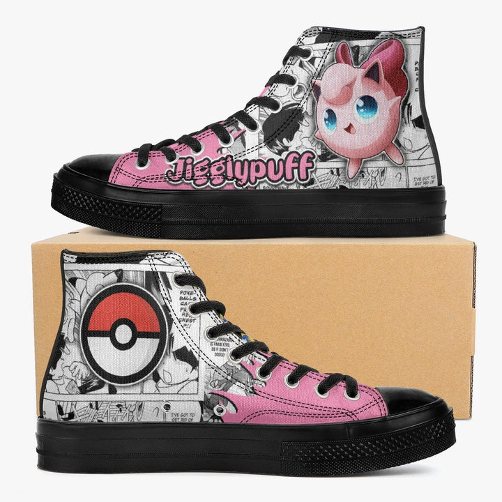 Pokemon Jigglypuff A-Star High Anime Shoes _ Pokemon _ Ayuko