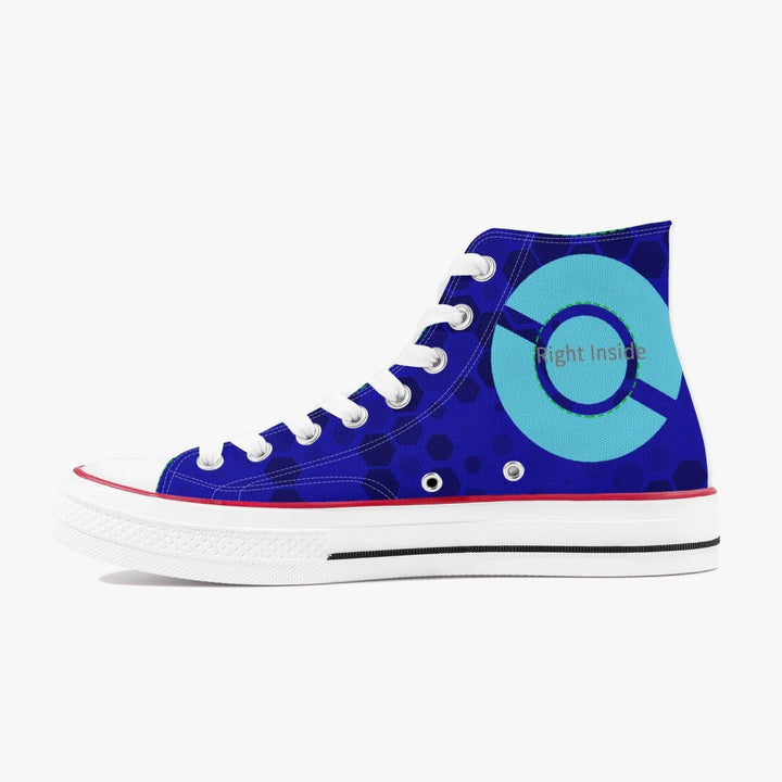 Pokemon Lucario A-Star High White Anime Shoes _ Pokemon _ Ayuko