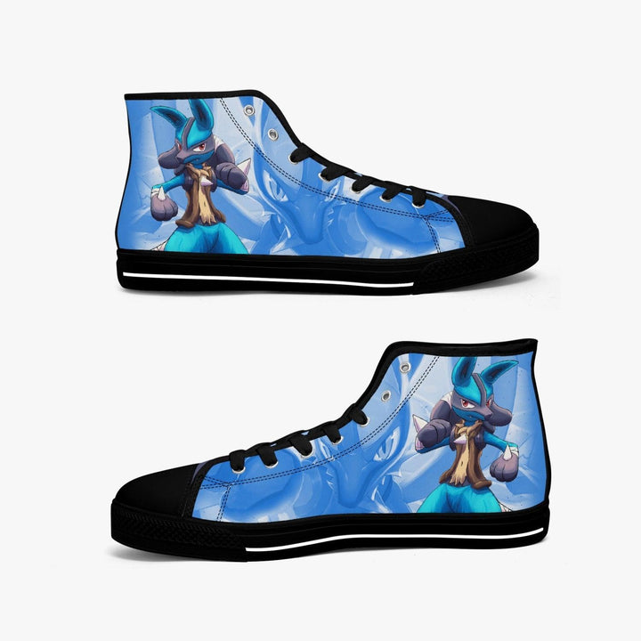 Pokemon Lucario A- Star Mid Anime Shoes _ Pokemon _ Ayuko