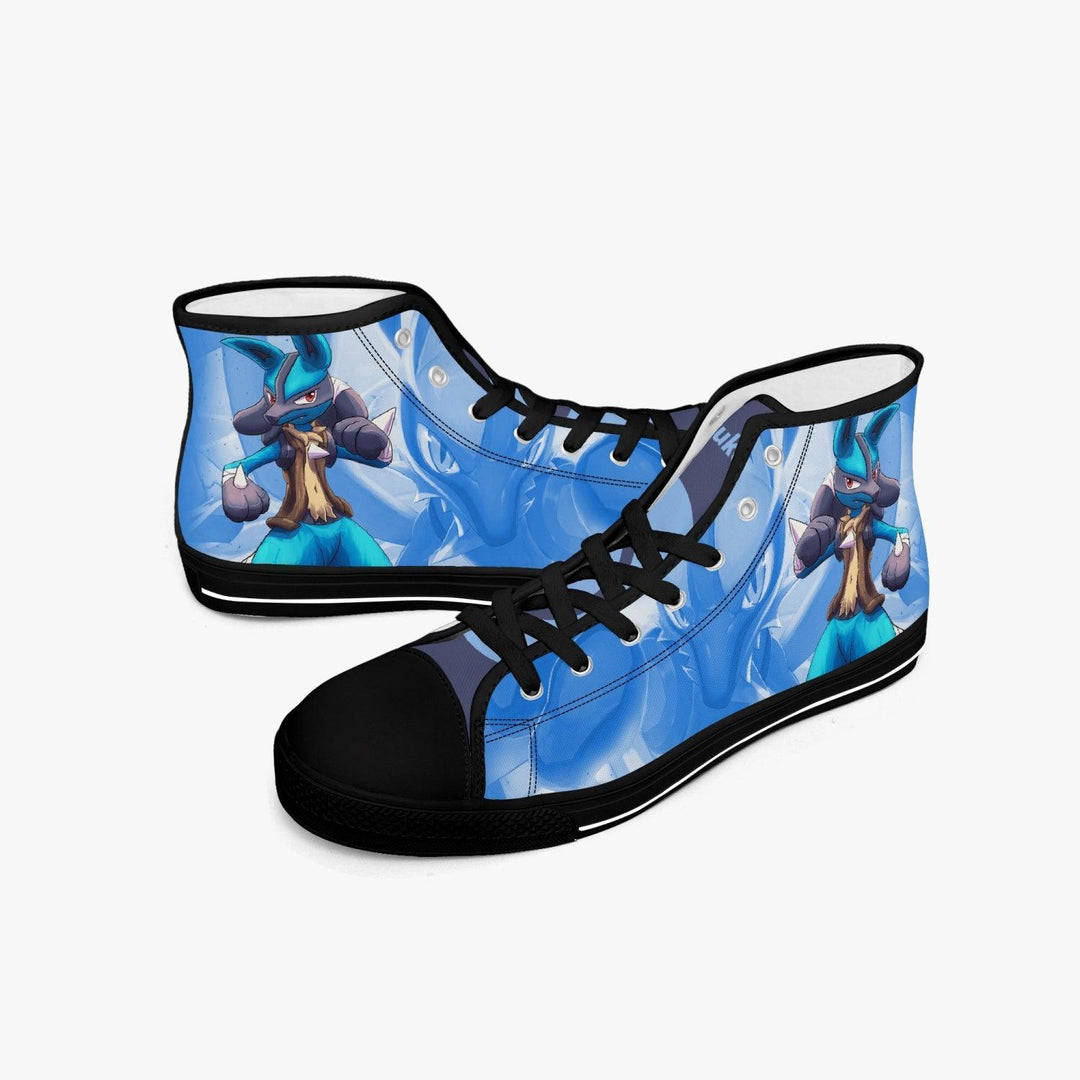 Pokemon Lucario A- Star Mid Anime Shoes _ Pokemon _ Ayuko