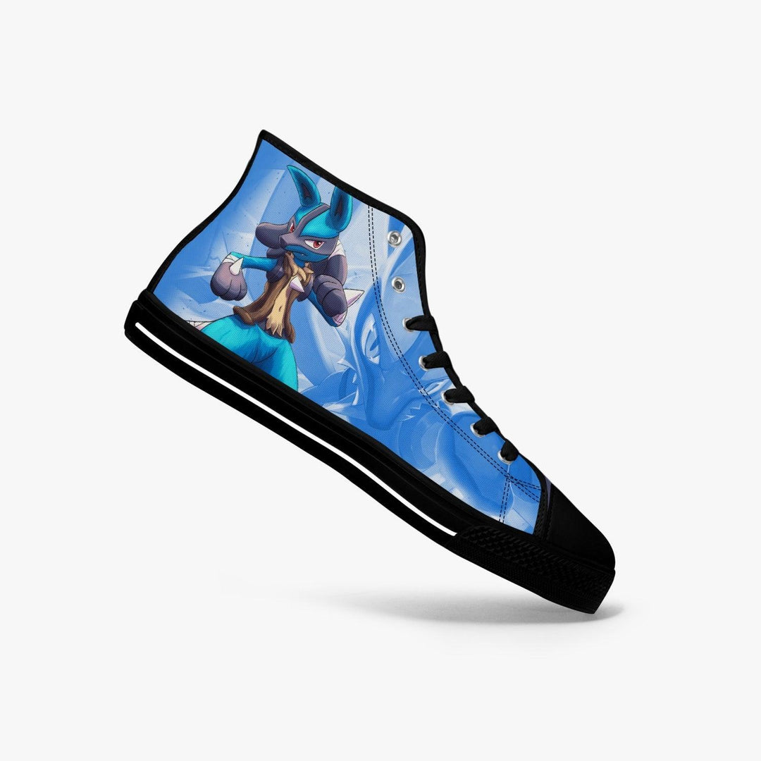 Pokemon Lucario A- Star Mid Anime Shoes _ Pokemon _ Ayuko