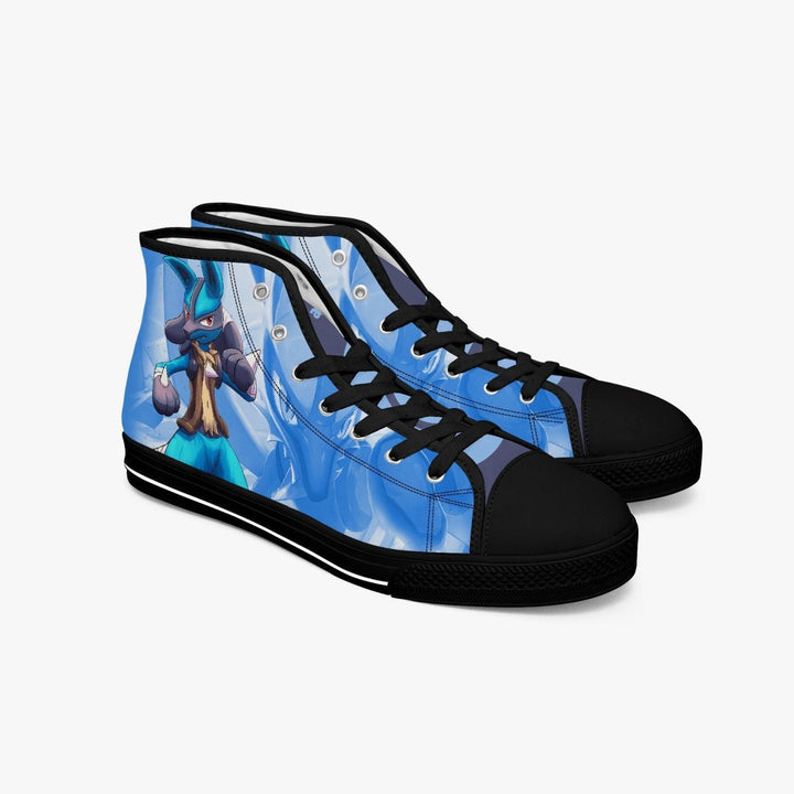 Pokemon Lucario A- Star Mid Anime Shoes _ Pokemon _ Ayuko