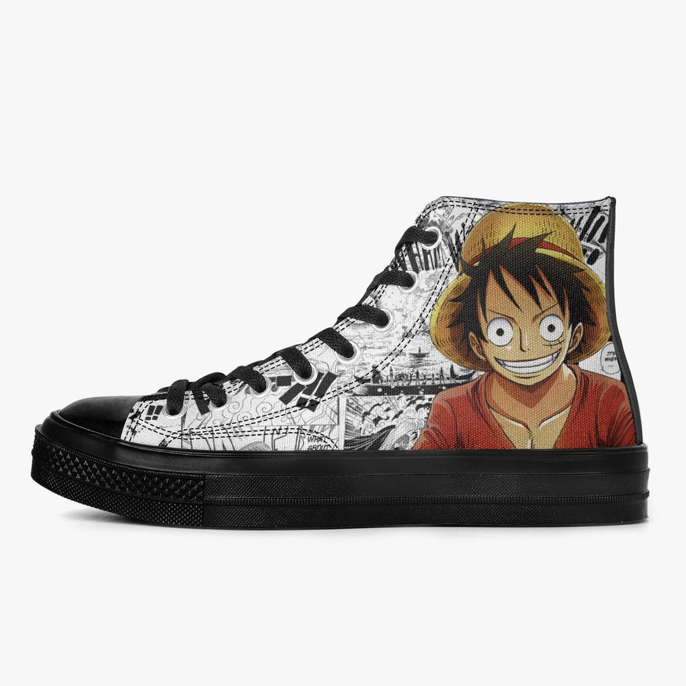 One Piece Luffy X Roronoa Zoro A-Star High Anime Shoes _ One Piece _ Ayuko