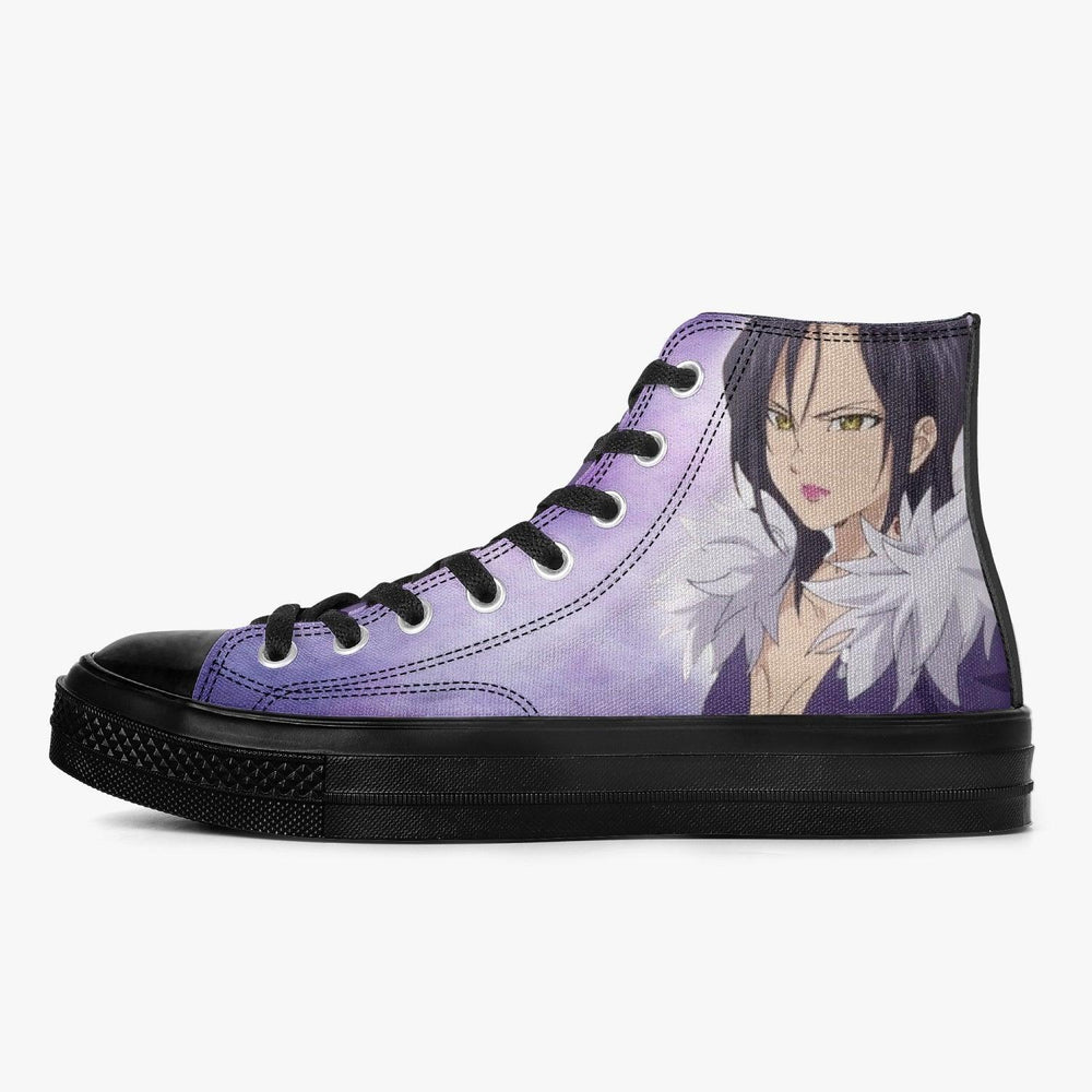 Seven Deadly Sins Merlin Purple High Top Anime Shoes _ Seven Deadly Sins _ Ayuko