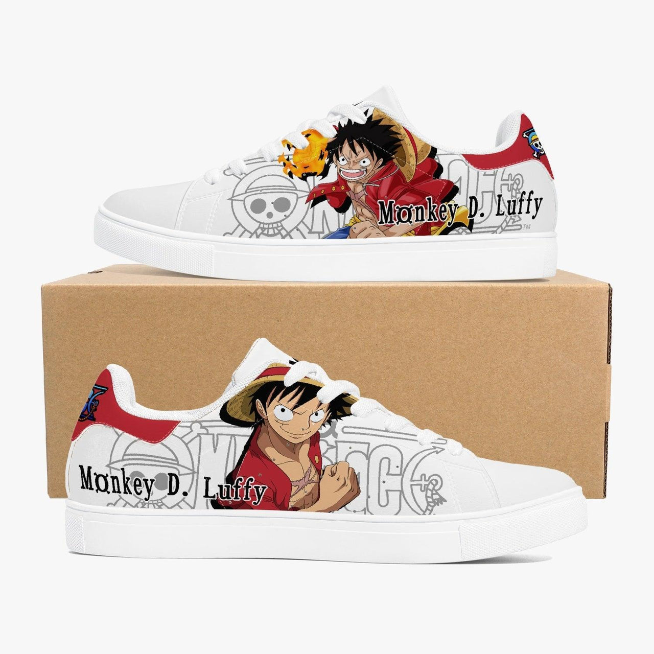 One Piece Monkey D. Luffy Skate Anime Shoes _ One Piece _ Ayuko