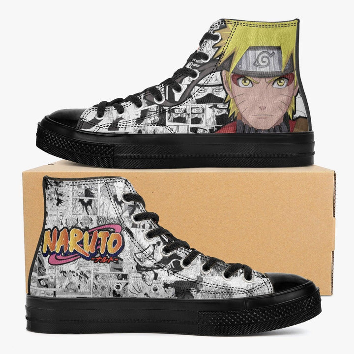 Naruto Shippuden Naruto Uzumaki Manga A-Star High Anime Shoes _ Naruto _ Ayuko