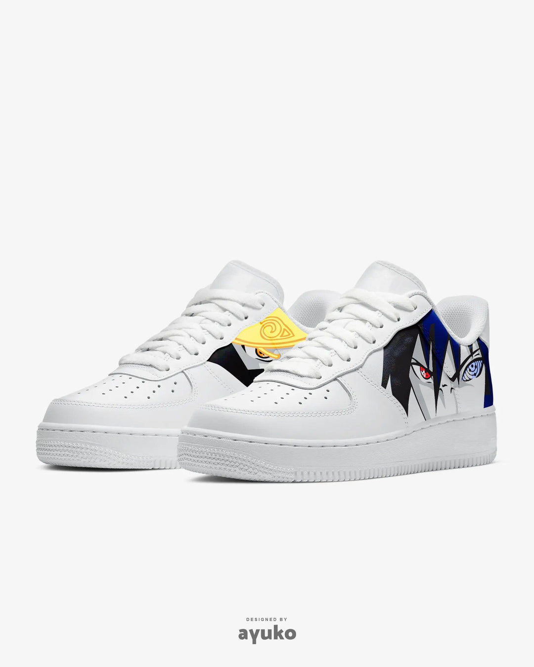 Naruto Shippuden Naruto X Sasuke Air F1 Low Anime Shoes _ Naruto _ Ayuko