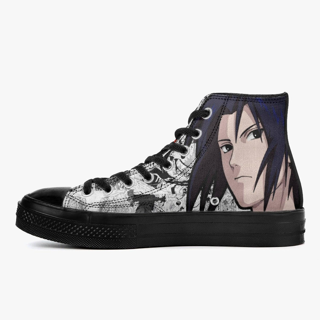 Naruto Shippuden Naruto x Sasuke Black A-Star High Anime Shoes _ Naruto _ Ayuko