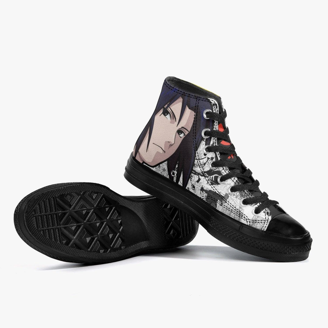 Naruto Shippuden Naruto x Sasuke Black A-Star High Anime Shoes _ Naruto _ Ayuko