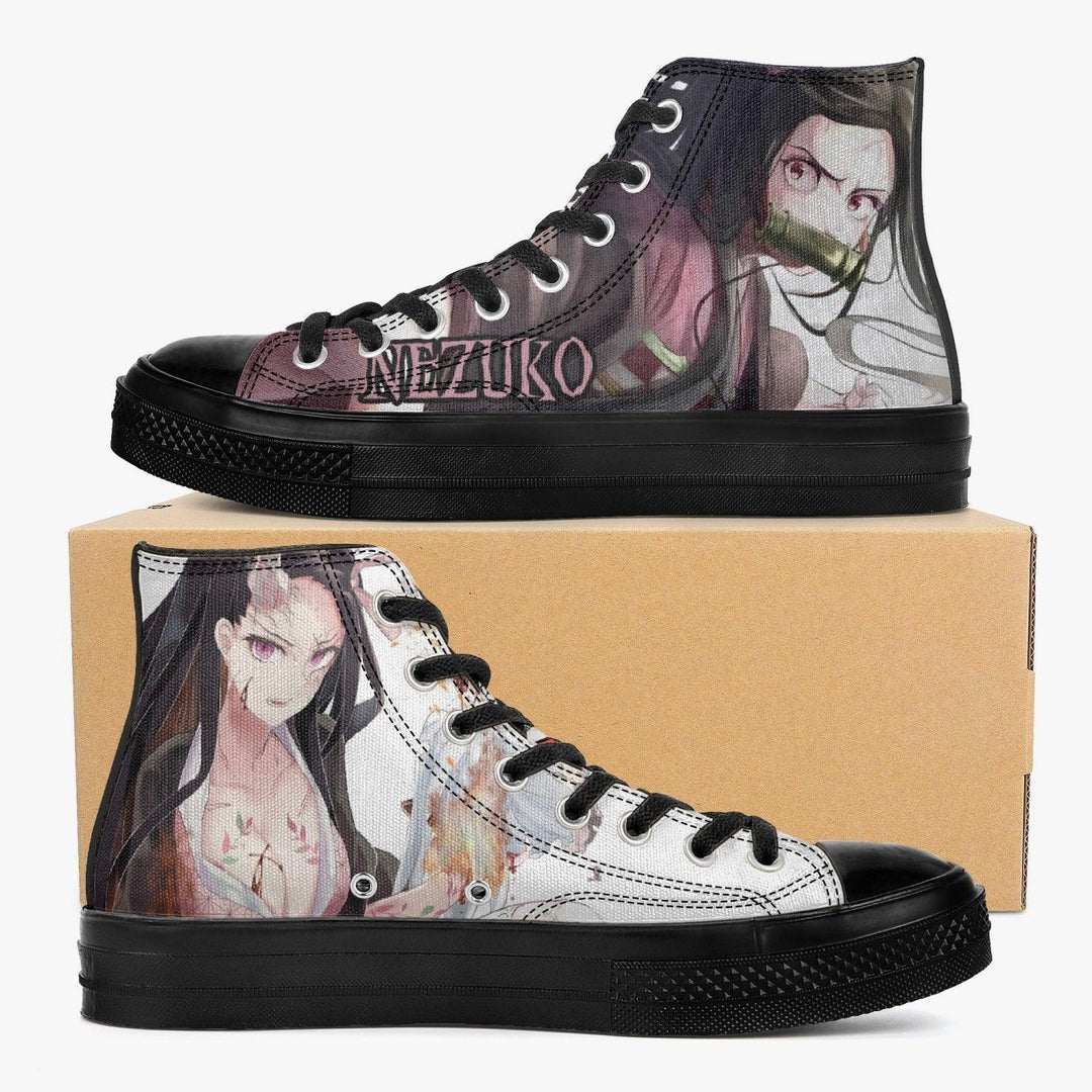 Demon Slayer Nezuko A-Star High Anime Shoes _ Demon Slayer _ Ayuko