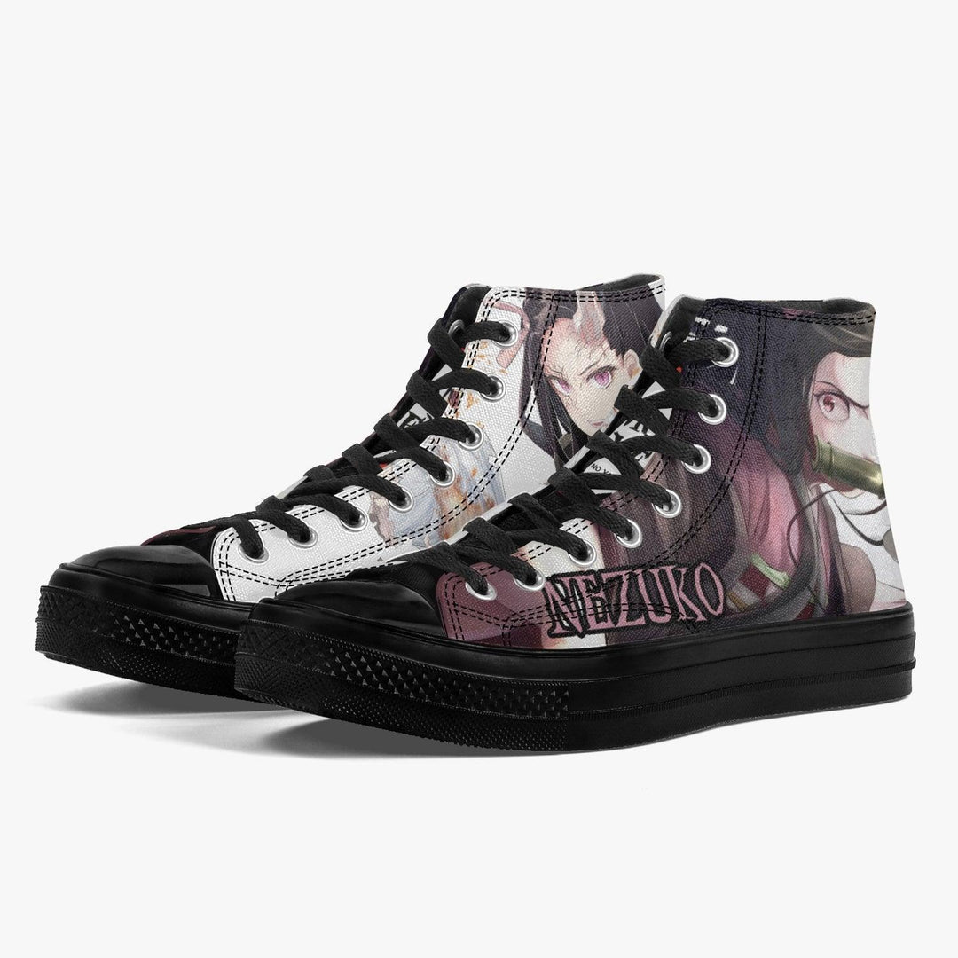 Demon Slayer Nezuko A-Star High Anime Shoes _ Demon Slayer _ Ayuko