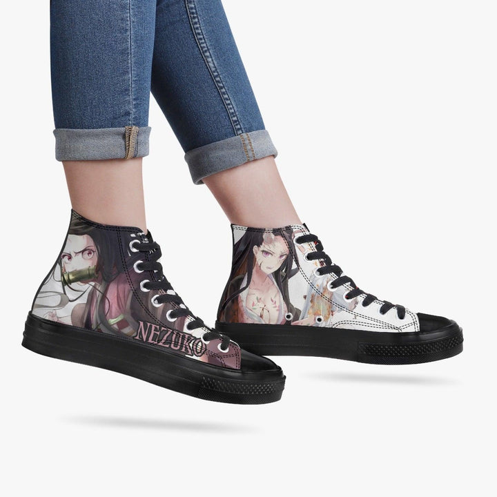 Demon Slayer Nezuko A-Star High Anime Shoes _ Demon Slayer _ Ayuko