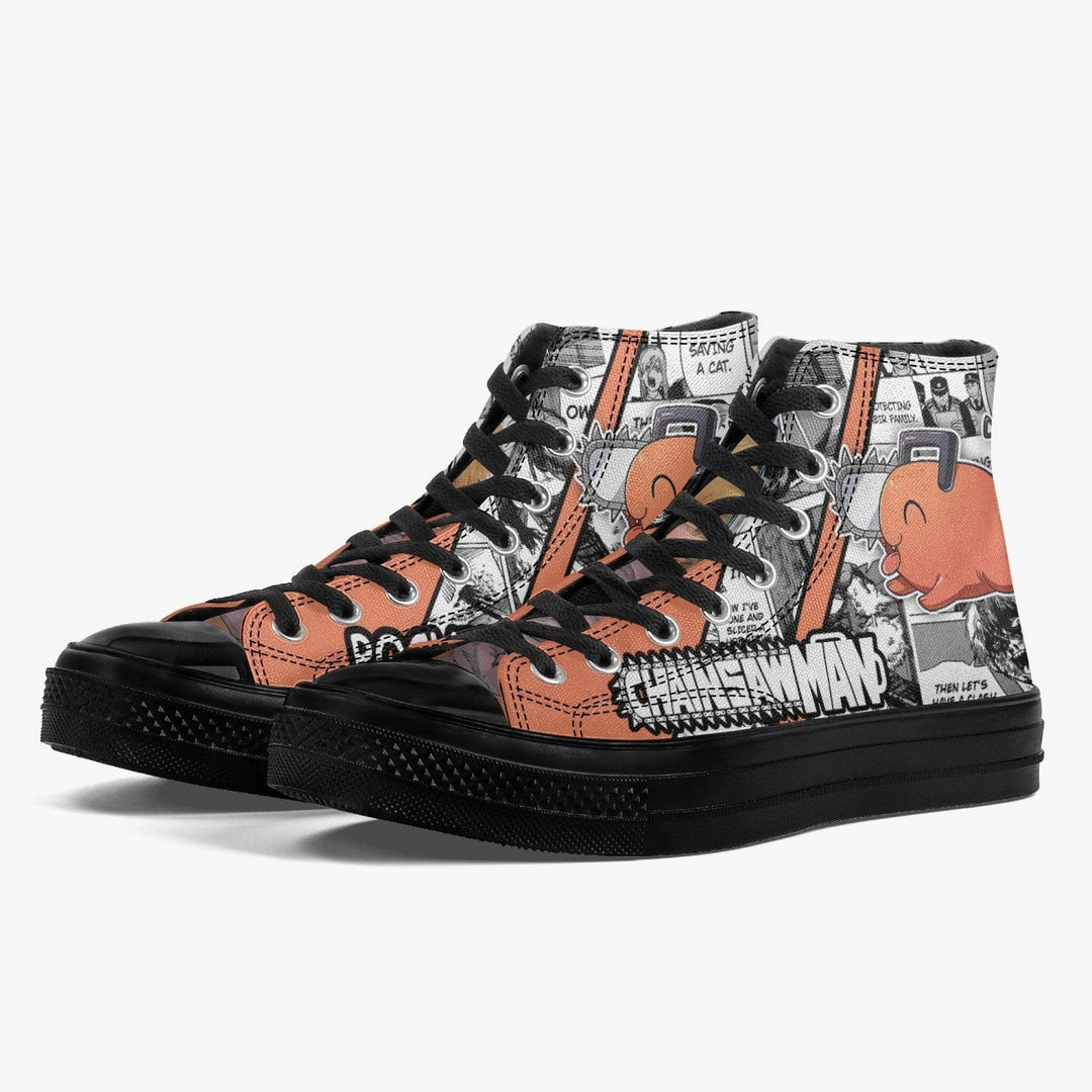 Chainsaw Man Pochita A-Star High Anime Shoes _ Chainsaw Man _ Ayuko