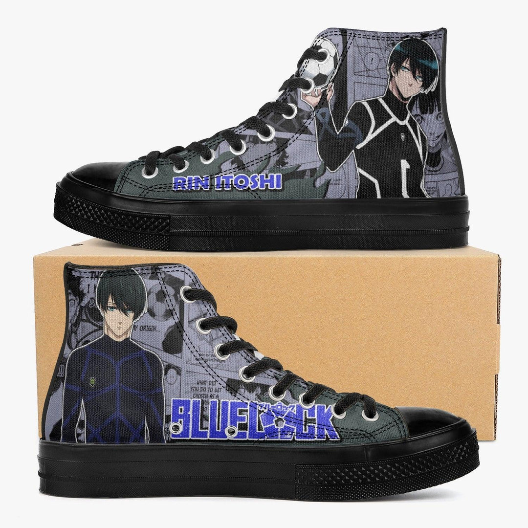 Blue Lock Rin Itoshi A-Star High Anime Shoes _ Blue Lock _ Ayuko