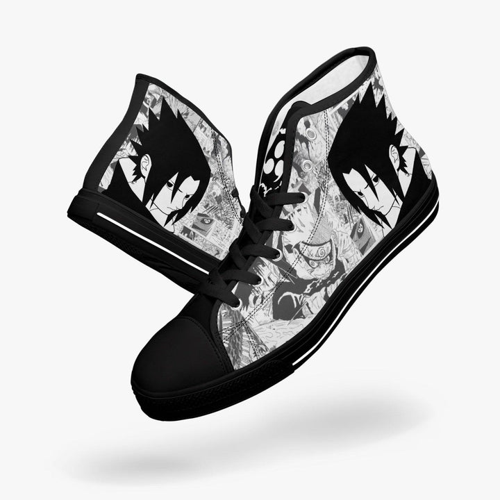 Naruto Shippuden Sasuke Uchiha A-Star Mid Anime Shoes _ Naruto _ Ayuko