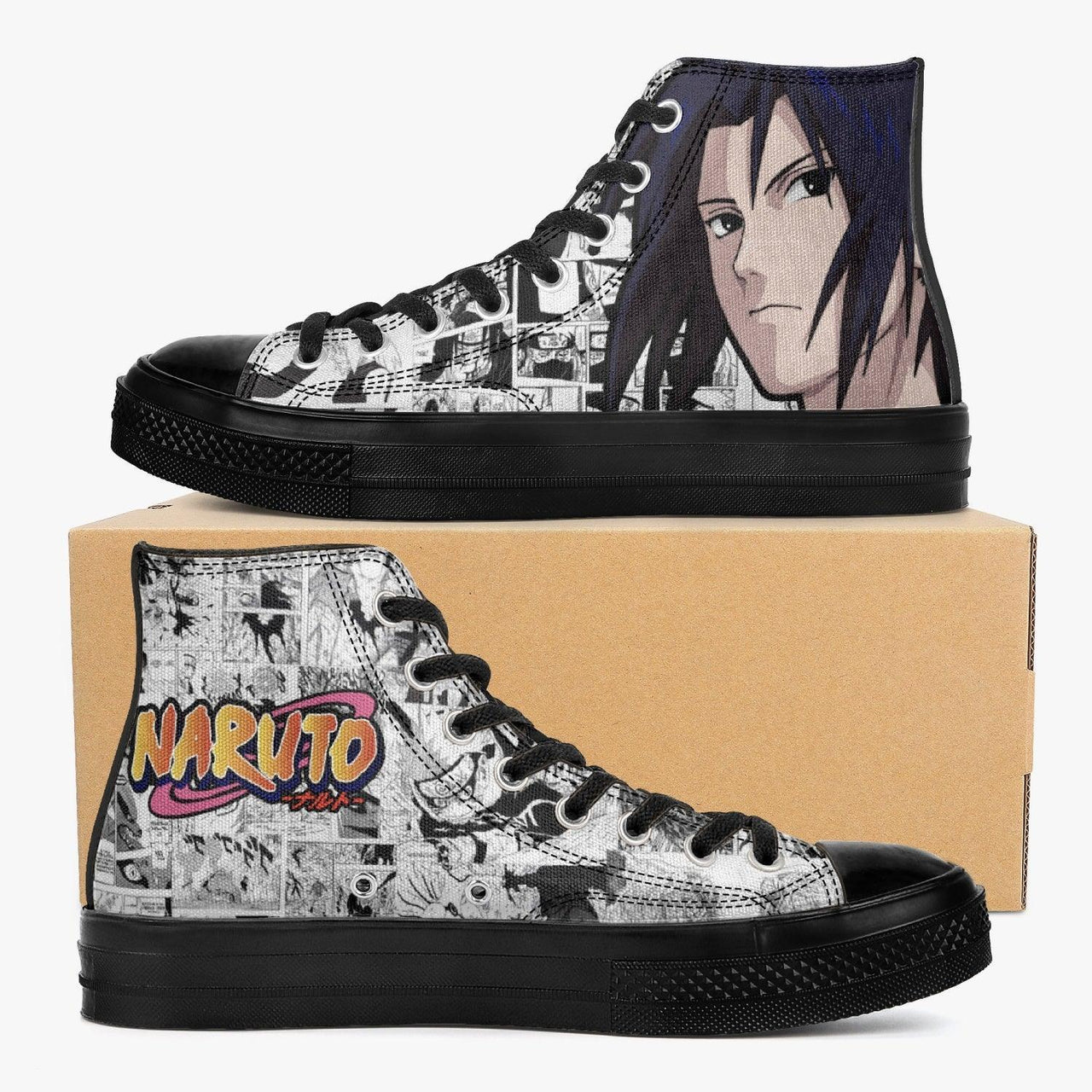 Kisame Akatsuki Naruto Anime Custom All Star High Top Sneakers Canvas Shoes  - MetalSign Center