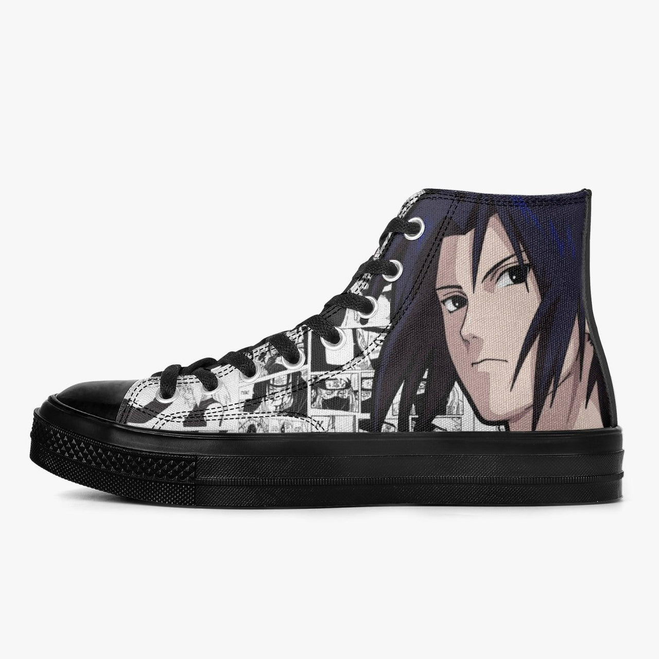 Naruto Shippuden Sasuke Uchiha Manga A-Star High Anime Shoes _ Naruto _ Ayuko