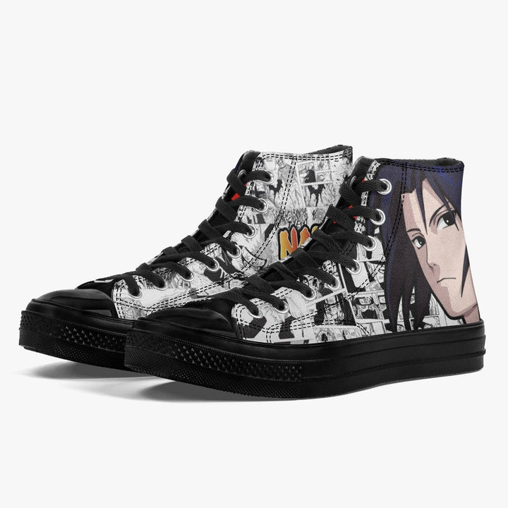 Naruto Shippuden Sasuke Uchiha Manga A-Star High Anime Shoes _ Naruto _ Ayuko