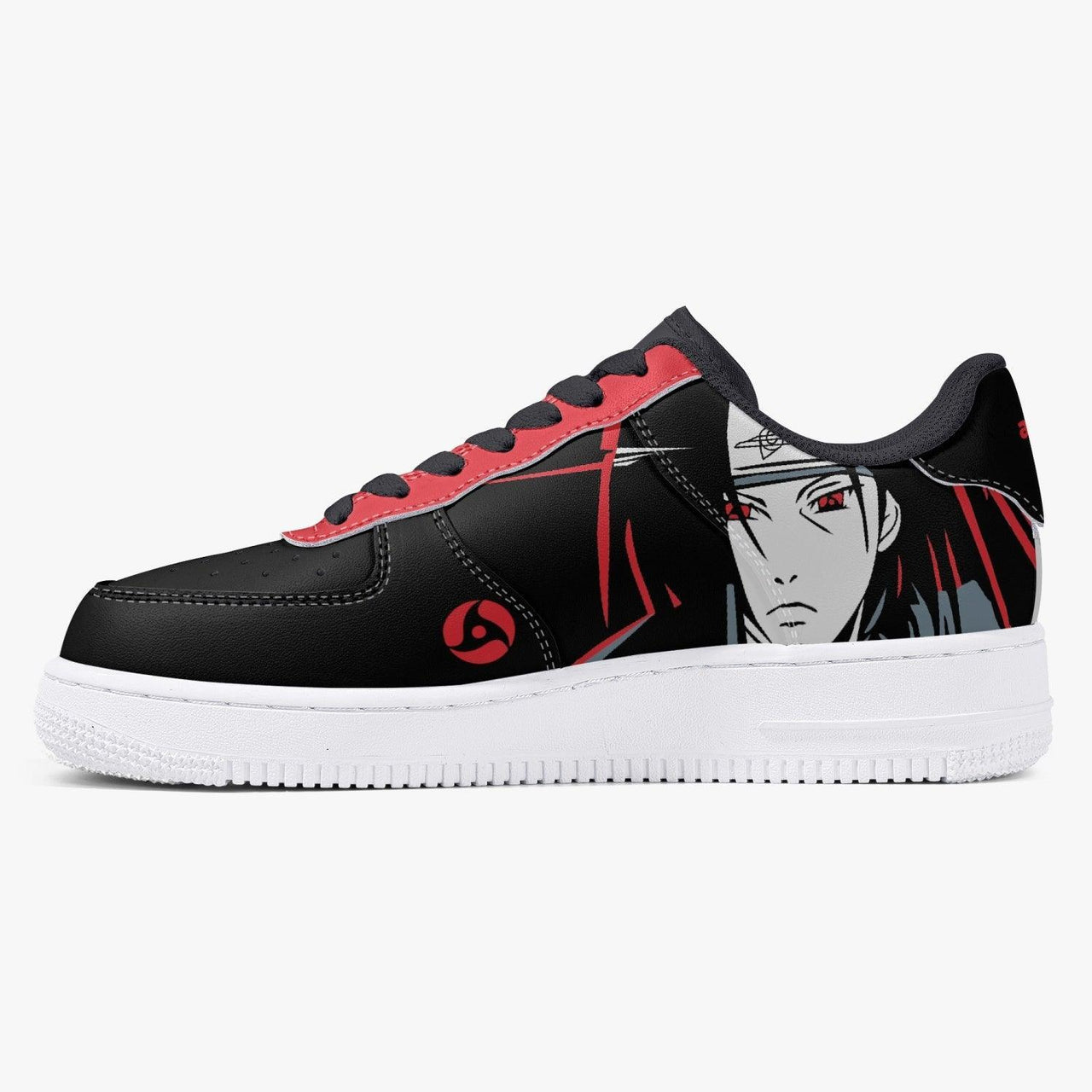 Naruto Shippuden Sharingan Black/Red Air F1 Low Anime Shoes _ Naruto _ Ayuko