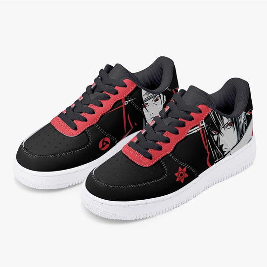 Naruto Shippuden Sharingan Black/Red Air F1 Low Anime Shoes _ Naruto _ Ayuko