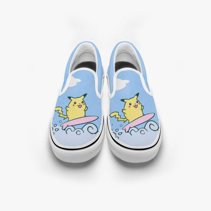 Pokemon Surfing Pikachu Slip Ons Anime Shoes _ Pokemon _ Ayuko