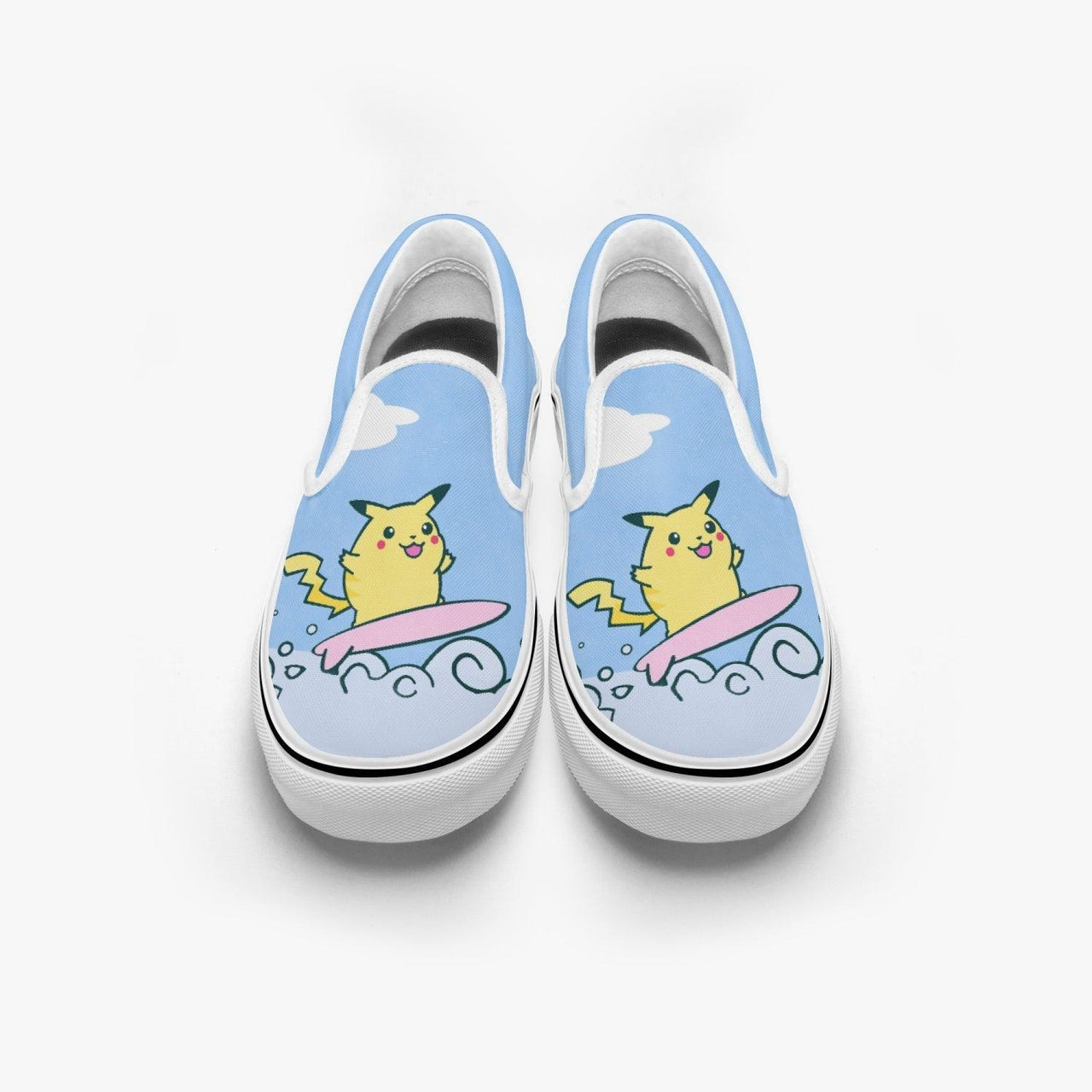 Pokemon Surfing Pikachu Slip Ons Anime Shoes _ Pokemon _ Ayuko