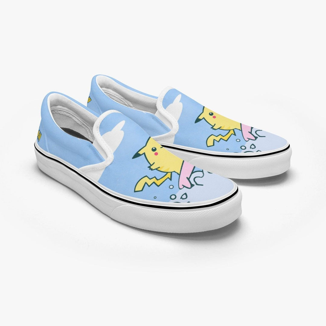 Pokemon Surfing Pikachu Slip Ons Anime Shoes _ Pokemon _ Ayuko