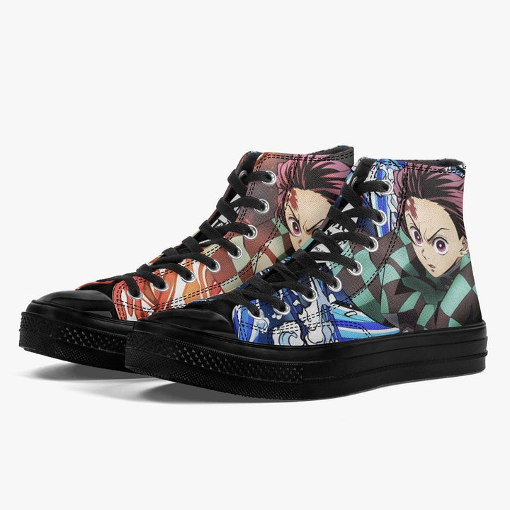 Demon Slayer Tanjiro A-Star High Anime Shoes _ Demon Slayer _ Ayuko