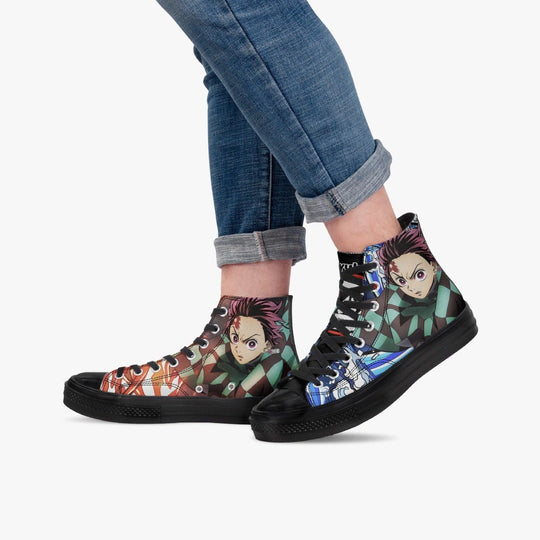 Demon Slayer Tanjiro A-Star High Anime Shoes _ Demon Slayer _ Ayuko