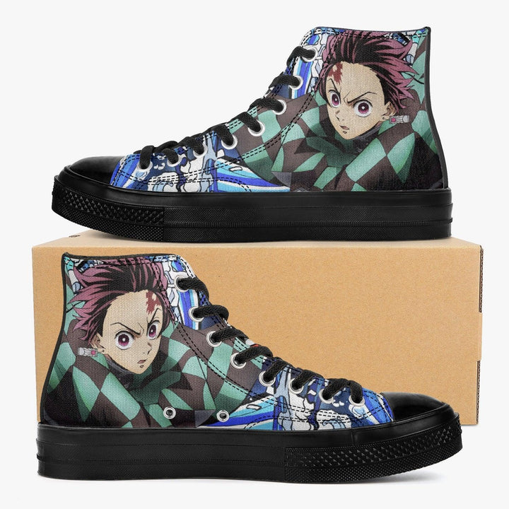 Demon Slayer Tanjiro A-Star High Anime Shoes _ Demon Slayer _ Ayuko