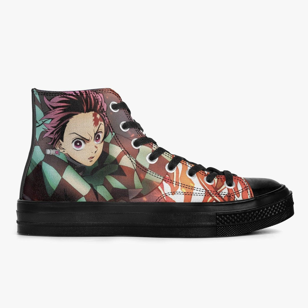 Demon Slayer Tanjiro A-Star High Anime Shoes _ Demon Slayer _ Ayuko