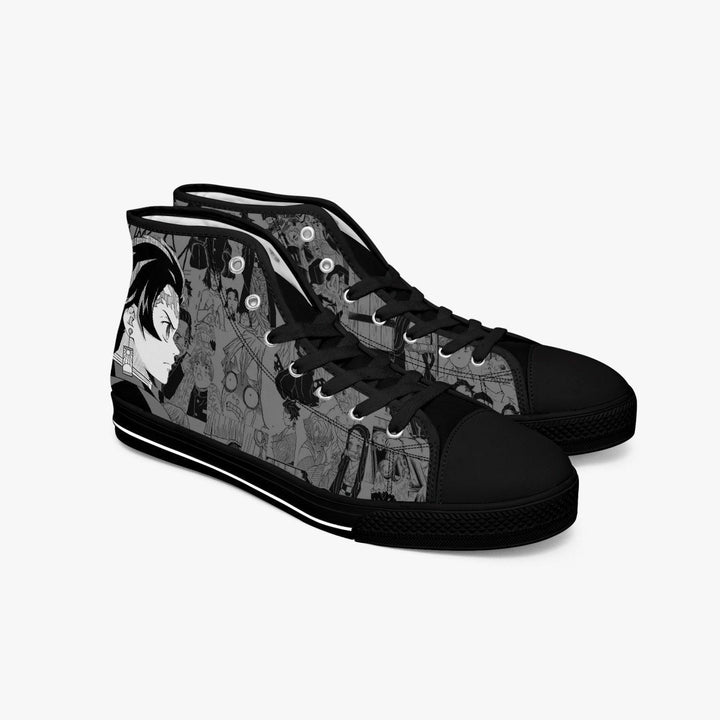 Demon Slayer Tanjiro Kamado Manga A-Star Mid Anime Shoes _ Demon Slayer _ Ayuko