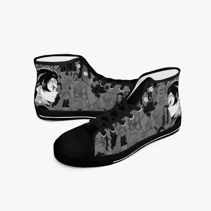 Demon Slayer Tanjiro Kamado Manga A-Star Mid Anime Shoes _ Demon Slayer _ Ayuko