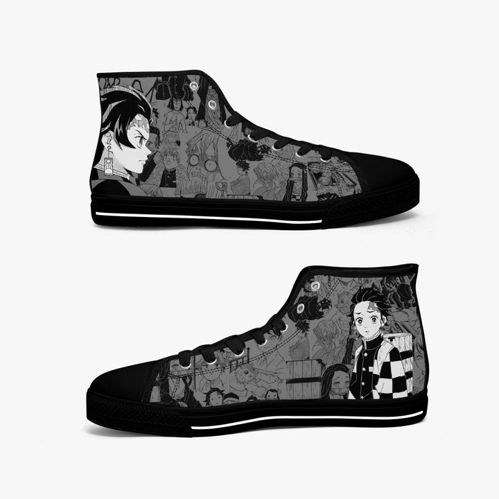 Demon Slayer Tanjiro Kamado Manga A-Star Mid Anime Shoes _ Demon Slayer _ Ayuko