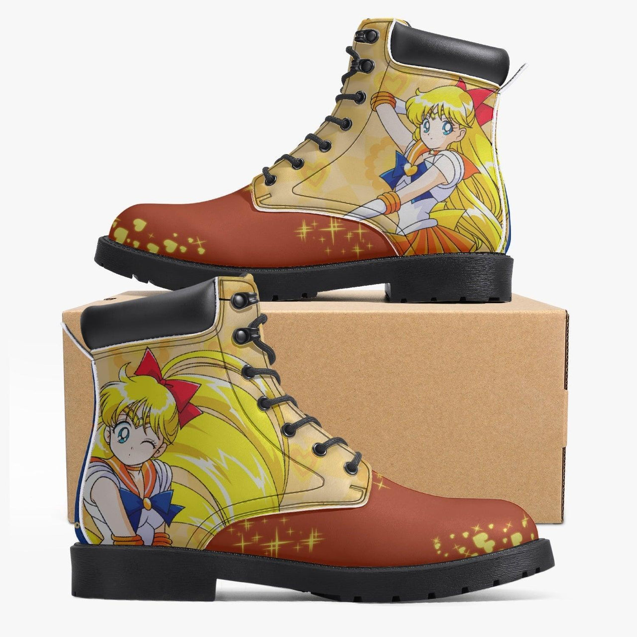 Sailor Moon Venus All Season Boots Anime Shoes _ Sailor Moon _ Ayuko