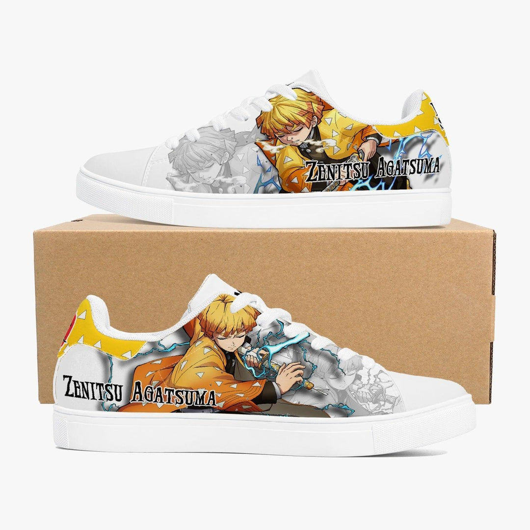 Demon Slayer Zenitsu Agatsuma Skate Anime Shoes _ Demon Slayer _ Ayuko